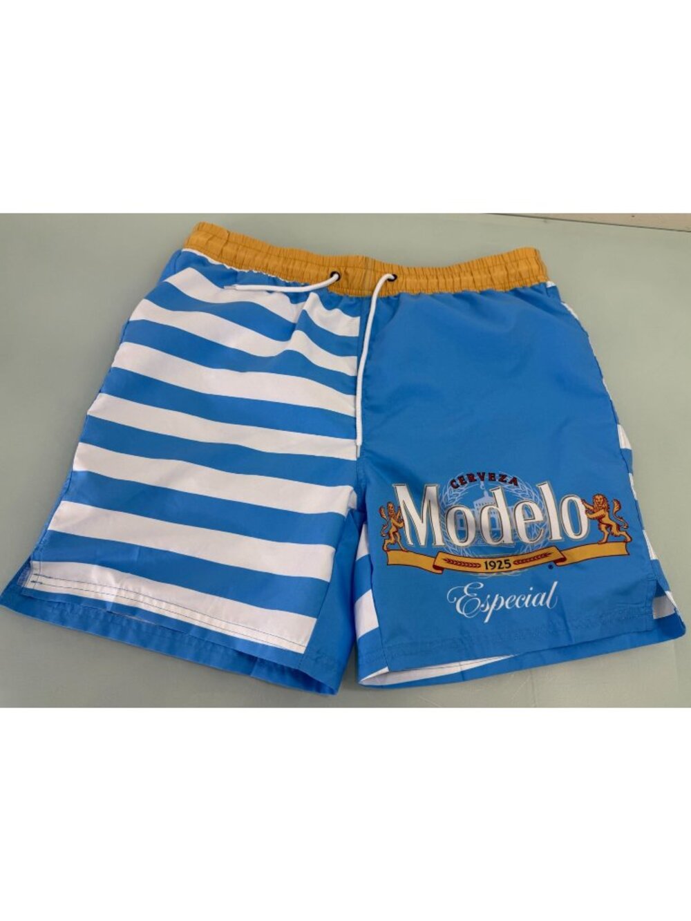 Modelo Swimming Trunks Shorts Mens L Large Especial Cerveza Bottoms Beer Y2K